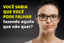 Você sabia que você pode falhar fazendo aquilo que não quer? Então você deveria se dar uma chance para fazer o que ama!