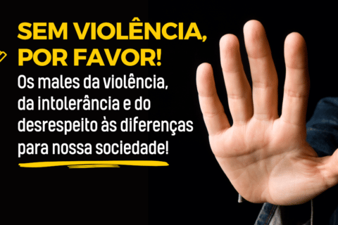 Sem violência, por favor! Os males da violência, da intolerância e do desrespeito às diferenças para a sociedade brasileira!
