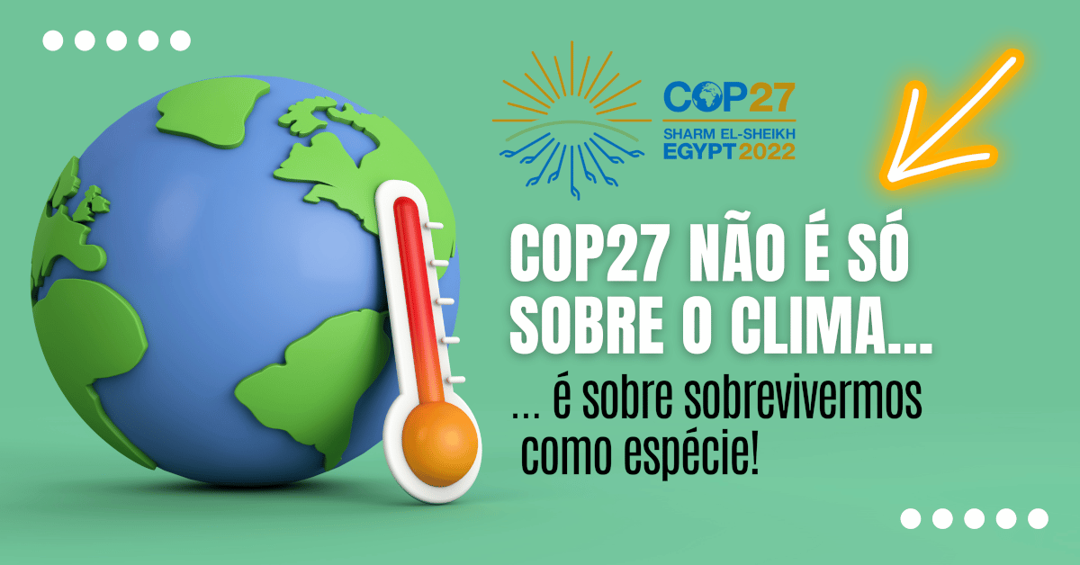 Mudanças Climáticas: COP27 não é só sobre o clima... É sobre sobrevivermos como espécie!